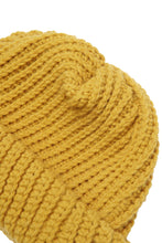 HAND KNIT FISHERMAN BEANIE (MUSTARD)