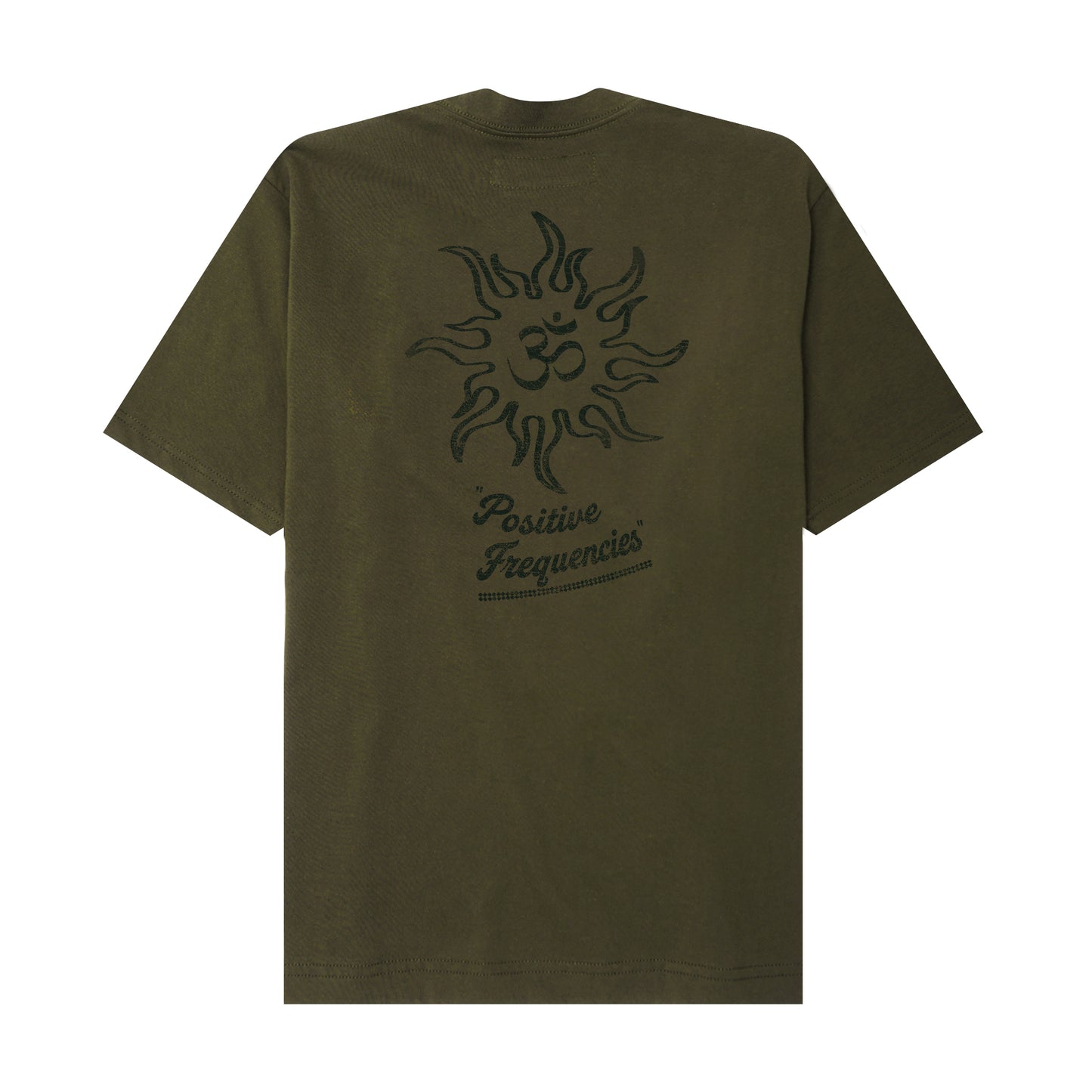 "POSITIVE FREQUENCIES" TEE IN OLIVE
