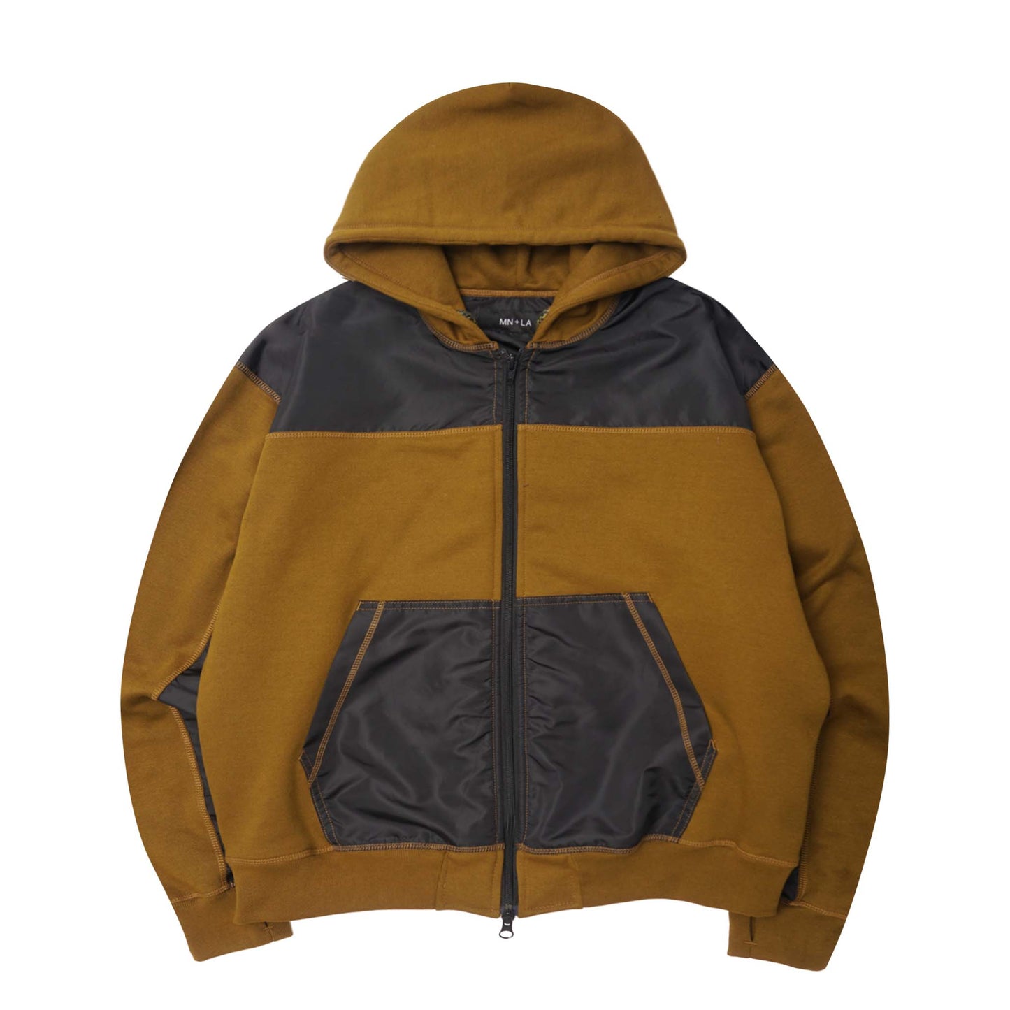 SHINOBI ZIP HOODIE IN RUST