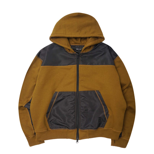 SHINOBI ZIP HOODIE IN RUST