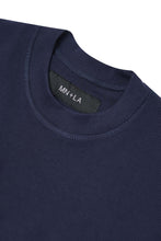 WAFFLE WEAVE VAST TEE IN NAVY