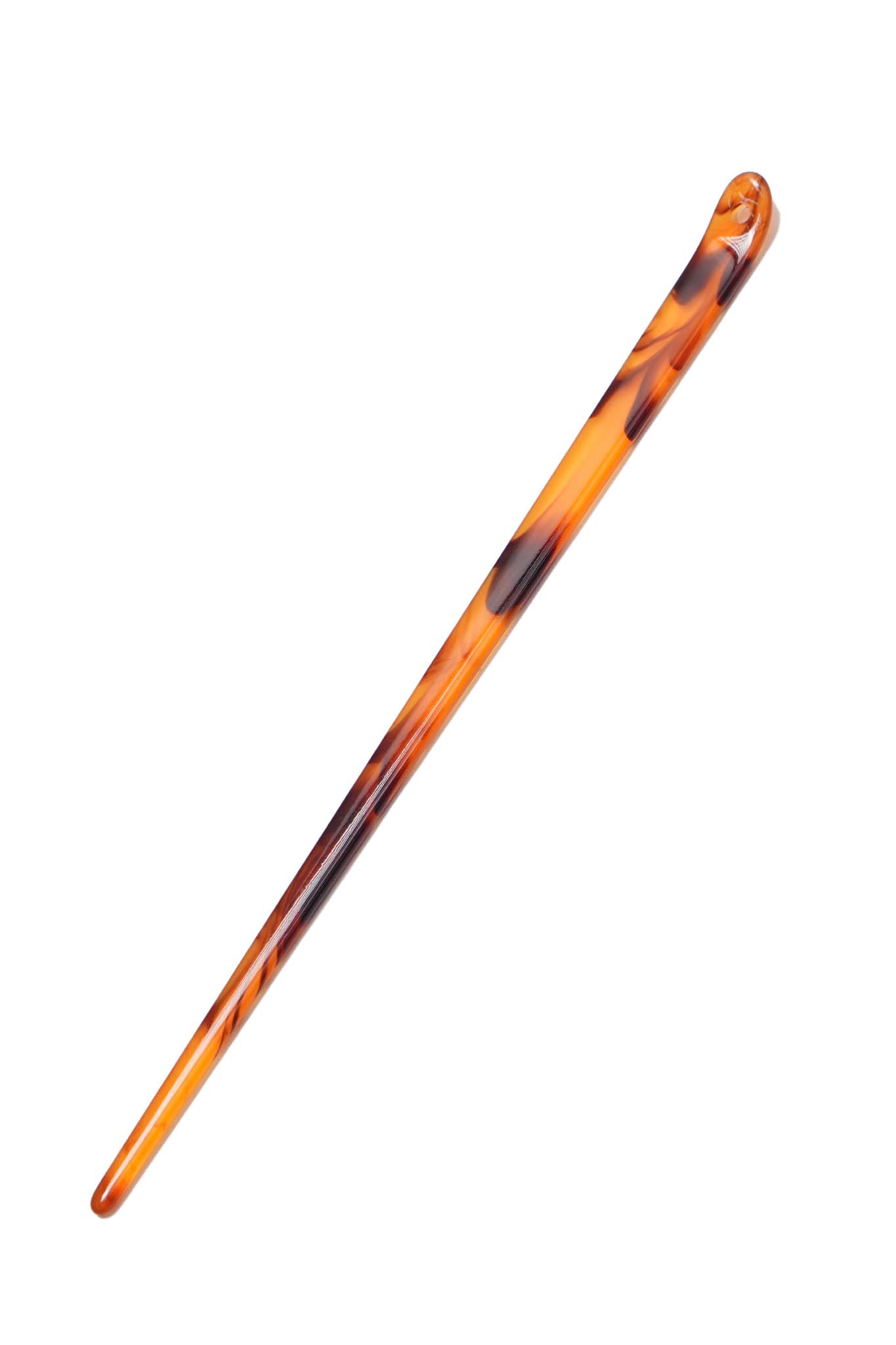 HAIR PIN IN AMBER TORTOISE