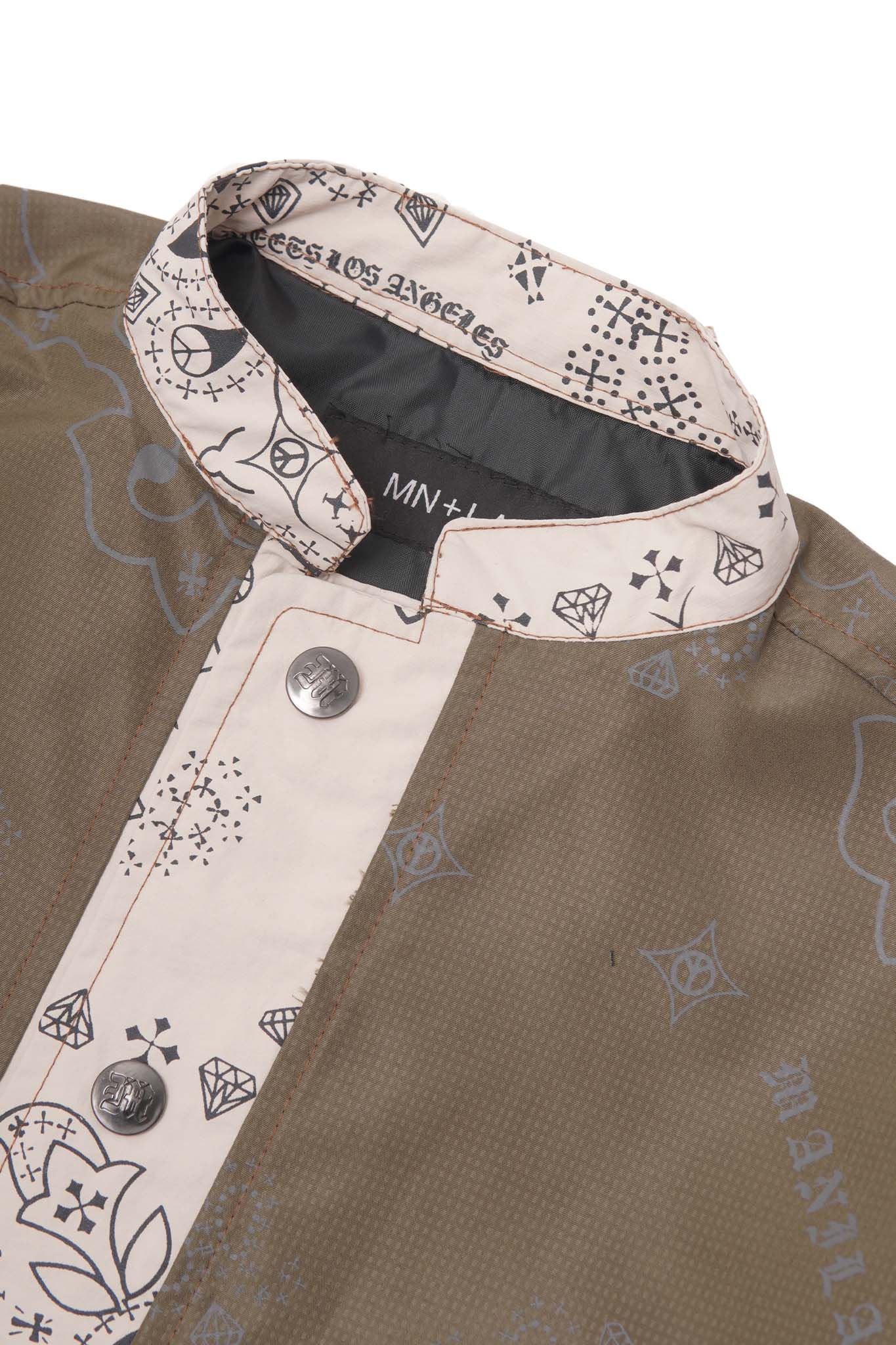 SHIFU JACKET IN OLIVE PAISLEY