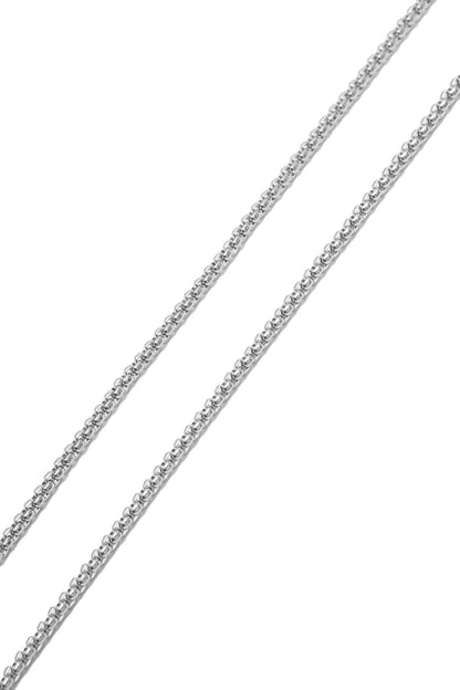ICED CROSS PENDANT W/ VENETIAN CHAIN