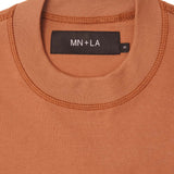 MN+LA™ SCRIPT LOGO TEE IN APRICOT