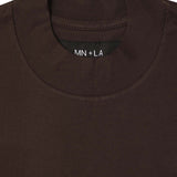 MOCK NECK TEE IN WOOD