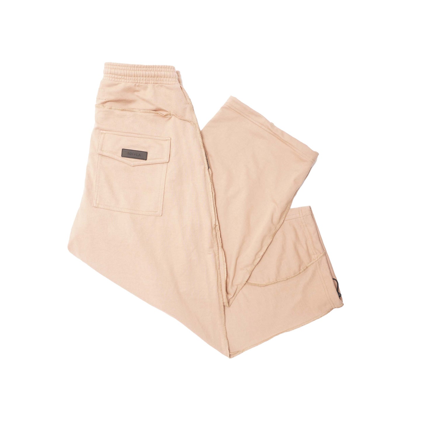 VEINS FRENCH TERRY PANTS IN WHEAT
