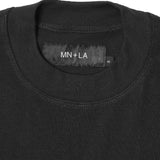 WAFFLE WEAVE MOCK NECK TEE V6 IN ANTHRACITE