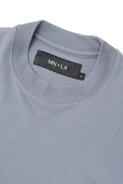 "OUTDOOR EXPLORATION" MULTI LOGO TEE IN GLACIER