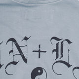 "TAKE NO SHIT, DO NO HARM" LITE TEE IN GLACIER