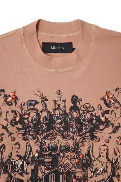 "M"$ DYNASTY" TEE IN WHEAT