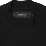 MN+LA™ SCRIPT LOGO TEE IN CAVIAR/CEMENT