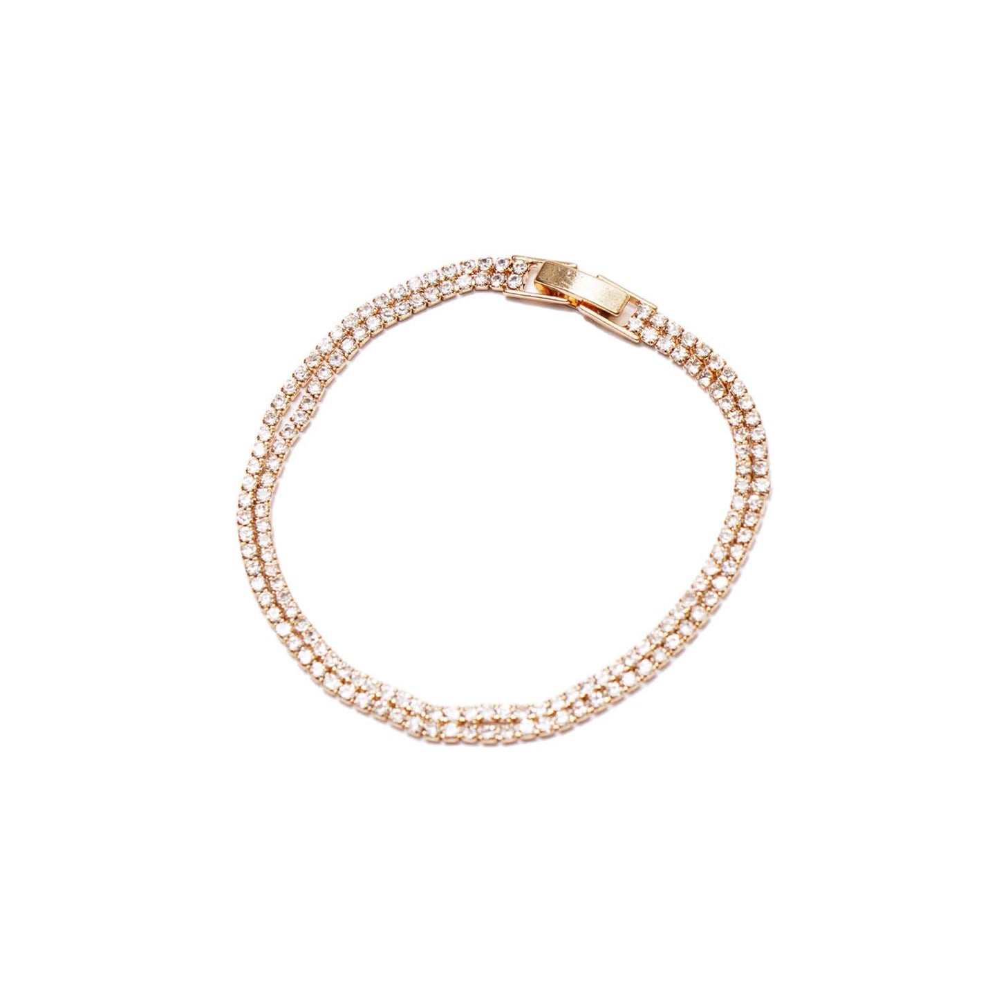 DOUBLE GLEAMSTONE GOLD BRACELET
