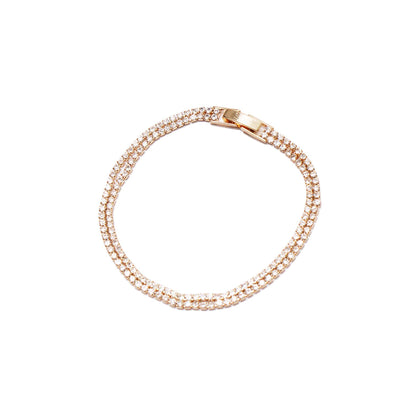 DOUBLE GLEAMSTONE GOLD BRACELET