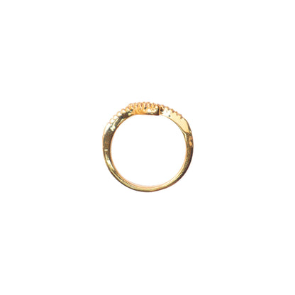 TWIN SERPENTS RING IN GOLD