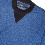 MILITIA MOCK NECK TEE IN CERULEAN