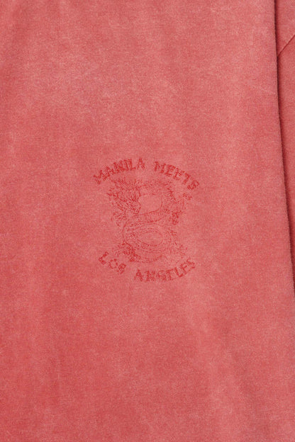 NAUGHTY N' NICE "DRAGON'S LUCK" TEE IN AMARANTH