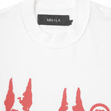 "HELL HOUNDS" TEE IN WHITE