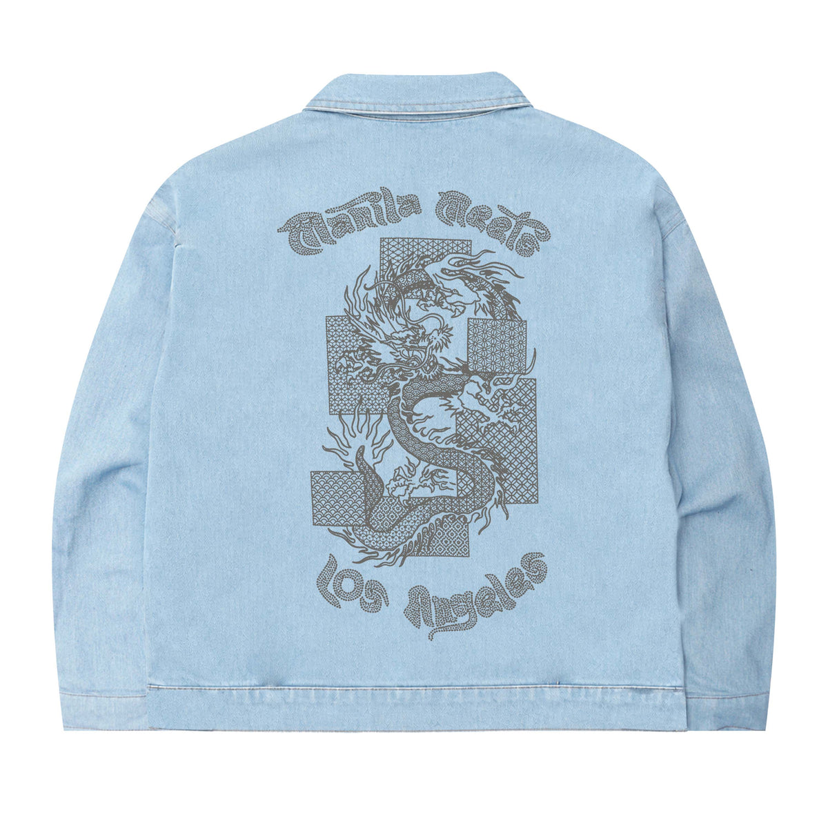 YEAR OF THE DRAGON "VAPOR BLUE" TRUCKER JACKET