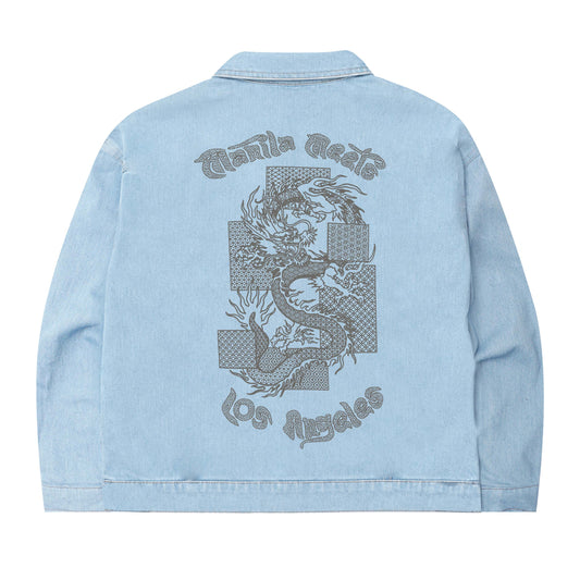 YEAR OF THE DRAGON "VAPOR BLUE" TRUCKER JACKET