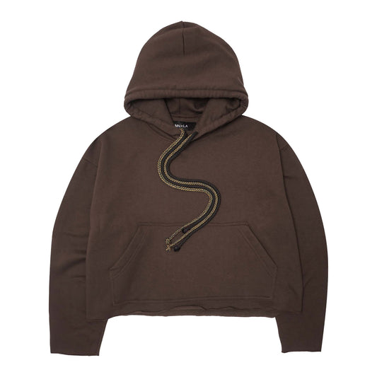 CUTOFF HOODIE IN WOOD