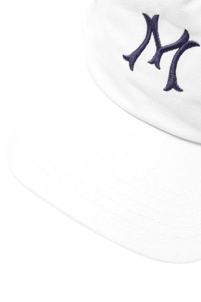 "HITTER" V3 5 PANEL HAT IN WHITE/NAVY