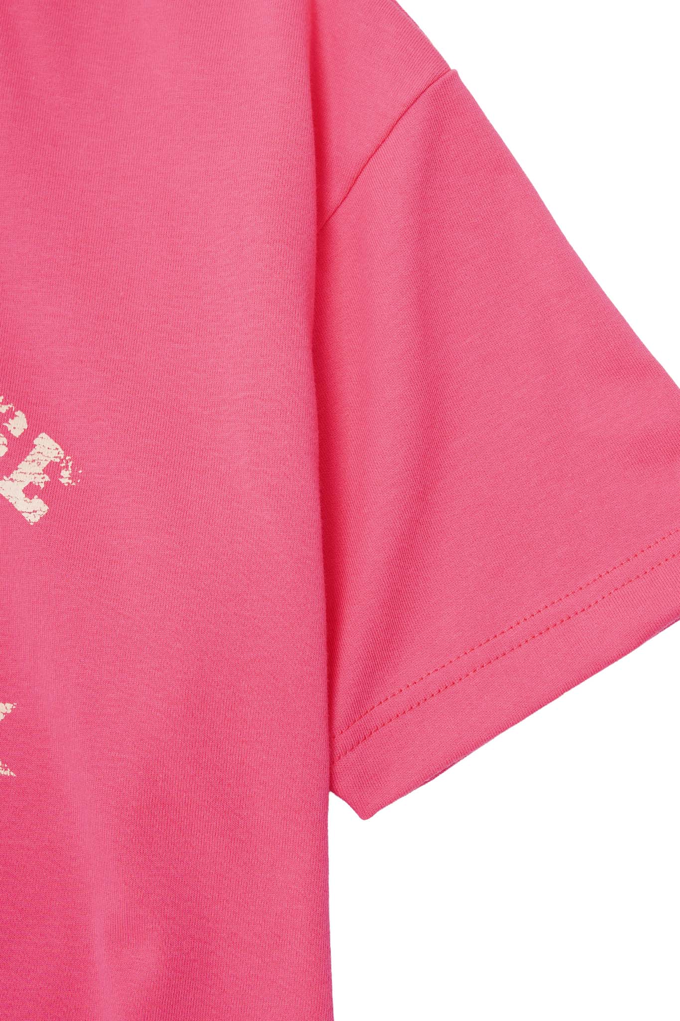 "PORTAL HOUSE 33" ULTRA HEAVY TEE IN STATIC PINK