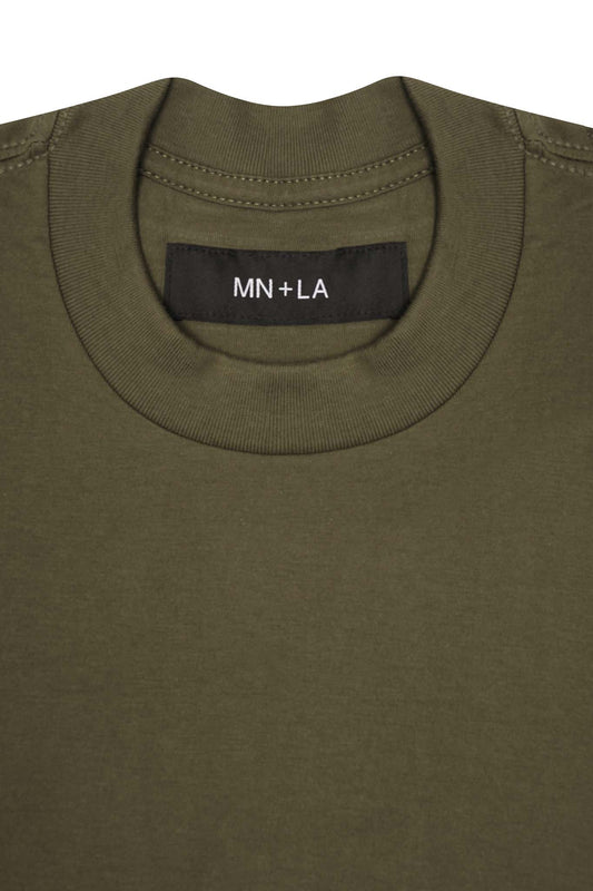 BOX TEE IN OLIVE