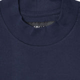 MOCK NECK TEE IN NAVY