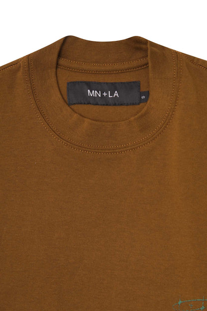 "COSMIC UNION" ULTRA HEAVY TEE IN RUST