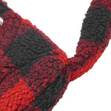 CLOUD BAG IN CARMINE PLAID