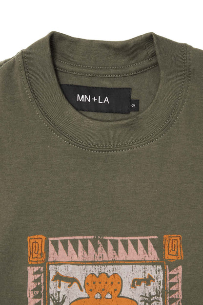 "SUPEREGO" ULTRA HEAVY TEE IN OLIVE