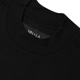MOCK NECK TEE IN ANTHRACITE