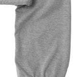 QUARTER ZIP L/S TEE V2 IN HEATHER GREY