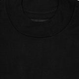 MOCK NECK TEE IN CAVIAR