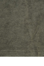 TOWEL TERRY OVERSIZED TEE IN STONE SAGE