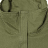 QUARTER ZIP L/S TEE IN FERN