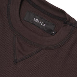 EXO™ MILITIA MOCK NECK WAFFLE TEE IN CHARCOAL GREY