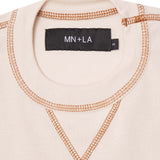 WAFFLE EXO™ MILITIA BOX TEE IN OAT/RUST