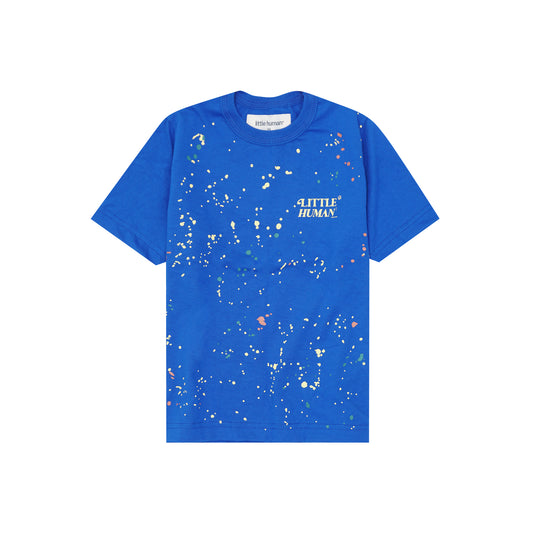"PAINT SPLAT" LITTLE HUMAN™ TEE IN ELECTRIC BLUE