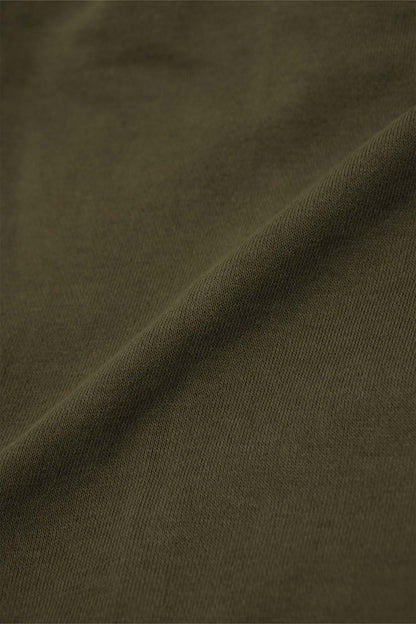 FRENCH TERRY RAW FINISH SWEATSHORTS IN OLIVE