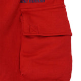 LITTLE HUMAN™ CARGO LOUNGE PANTS IN FADED RED