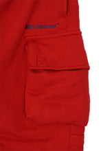 LITTLE HUMAN™ CARGO LOUNGE PANTS IN FADED RED