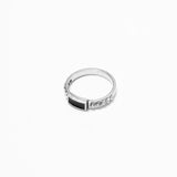 ANTHRACITE SILVA RING
