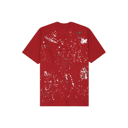 "PAINT SPLAT" LITTLE HUMAN™ TEE IN RARRI RED