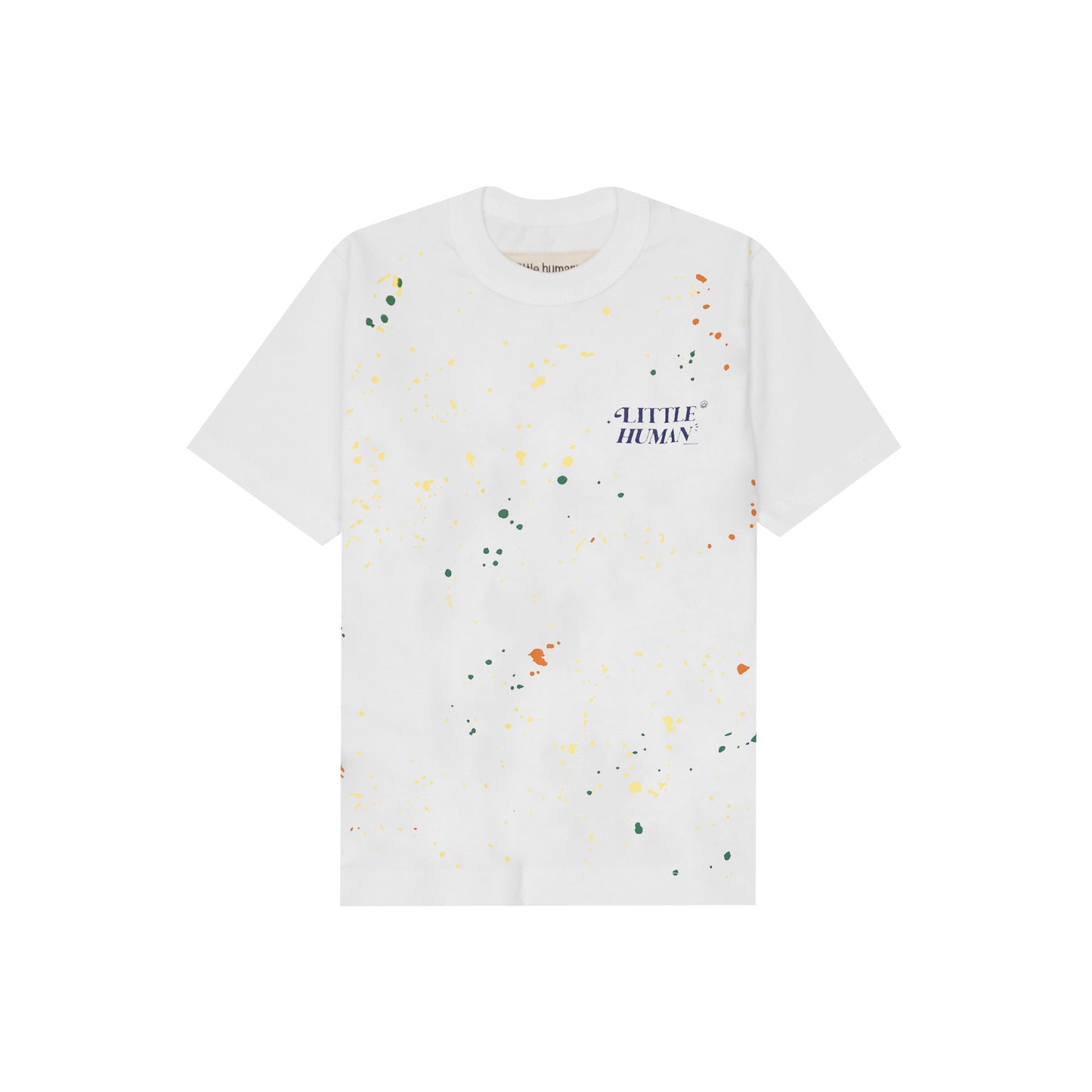 "PAINT SPLAT" LITTLE HUMAN™ TEE IN WHITE