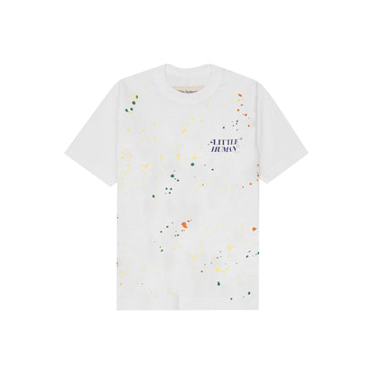 "PAINT SPLAT" LITTLE HUMAN™ TEE IN WHITE