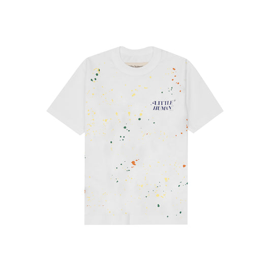 "PAINT SPLAT" LITTLE HUMAN™ TEE IN WHITE