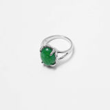 EMERALD "STEEL FANGS" RING