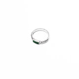 EMERALD SILVA RING